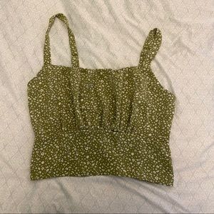 Green tank top